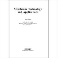 کتاب فناوری و کاربردهای ممبراین (غشاء) – سیستم های تصفیه آب و فاضلاب